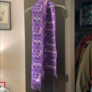 Purple Coach scarf